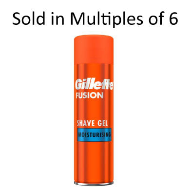 GILLETTE FUSION ULT MOIST S/GEL 200ML x6