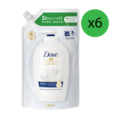 Dove Fine Silk Refill Pouch 500ml X10