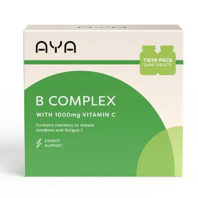 AYA B COMPLEX 1000MG VIT C TWIN PK 120s