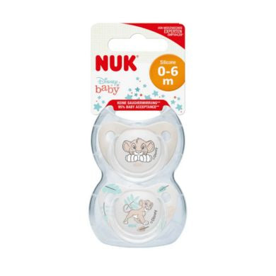 NUK LIONKING SOOT SIZE1 2PKX6