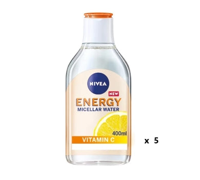 NIVEA ENERGY MICELLAR WATER 400ML X5