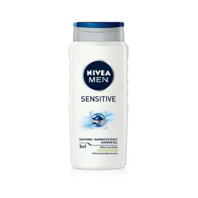 NIVEA MEN SHOWER GEL 400ML SENSITIVE X6