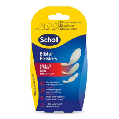 SCHOLL BLISTER PLASTERS LARGE 5PK X6