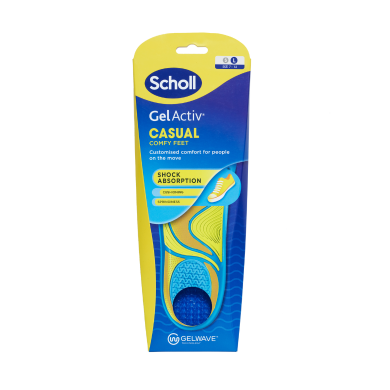 SCHOLL GEL ACTIV CASUAL INSOLES LG X4