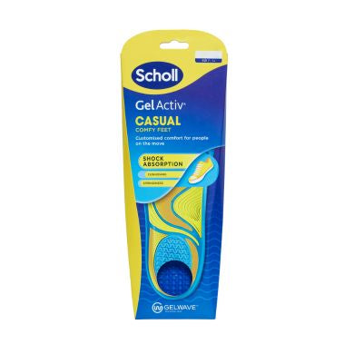 SCHOLL GEL ACTIV CASUAL INSOLES SM X4