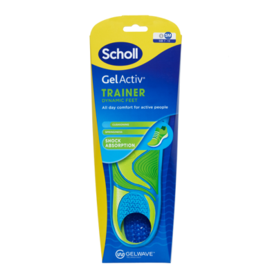 SCHOLL GEL ACTIV TRAINER INSOLES SM X4