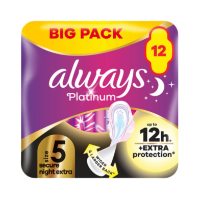 Always Platinum Pads (Size 5) 12sx5