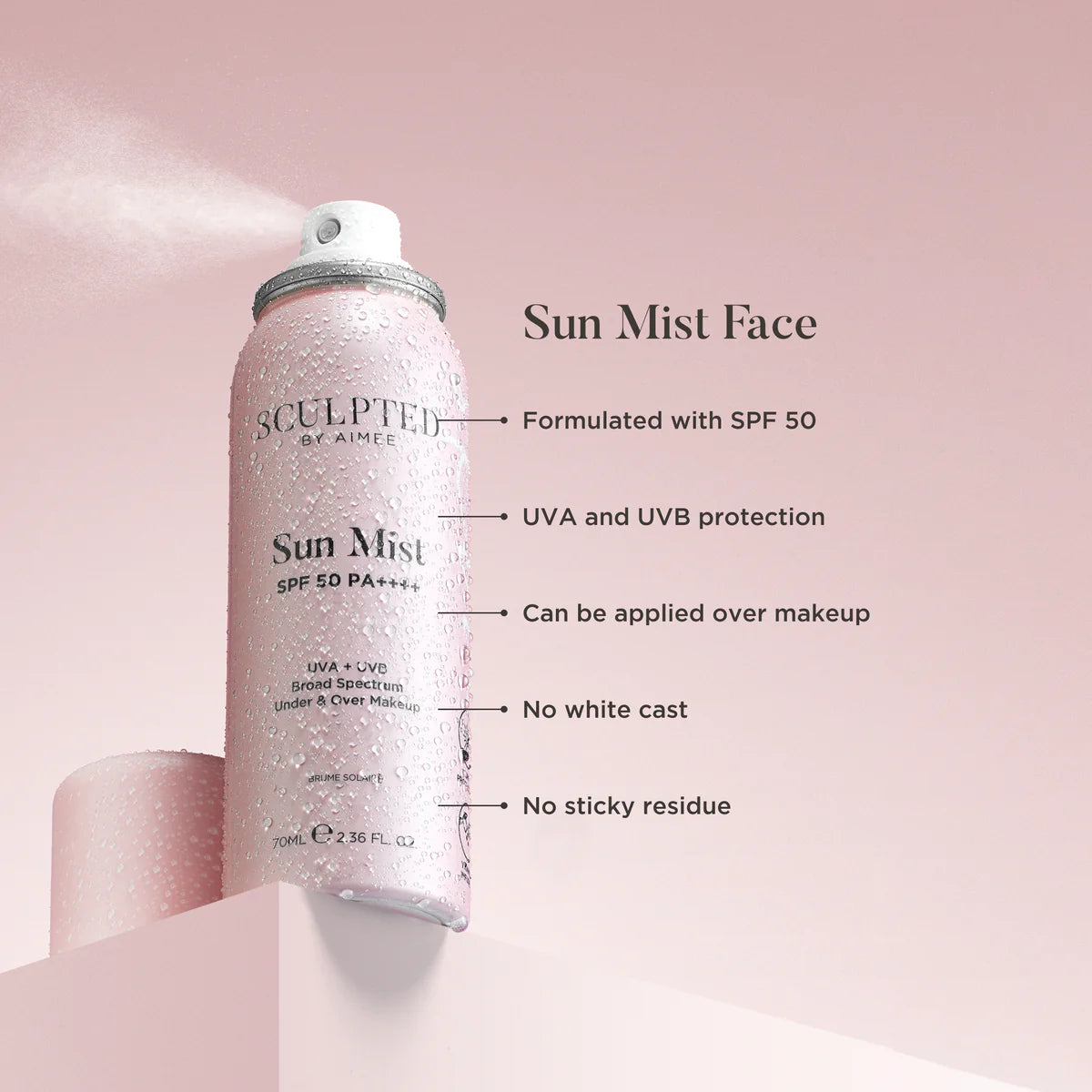 Sculpted By Aimee Face Sun Mist - SPF 50 Spray