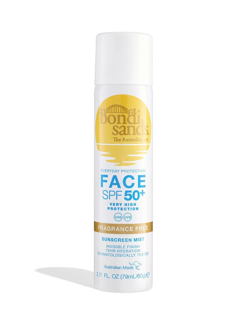 Bondi Sands SPF 50+ Fragrance Free Sunscreen Face Mist 60G