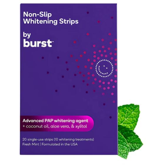 Burst ®, Non-Slip Whitening Strips (PAP) 10 Pack