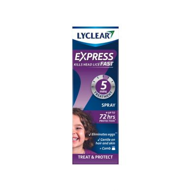 LYCLEAR EXPRESS TREATMENT SPRAY & COMB 100ML