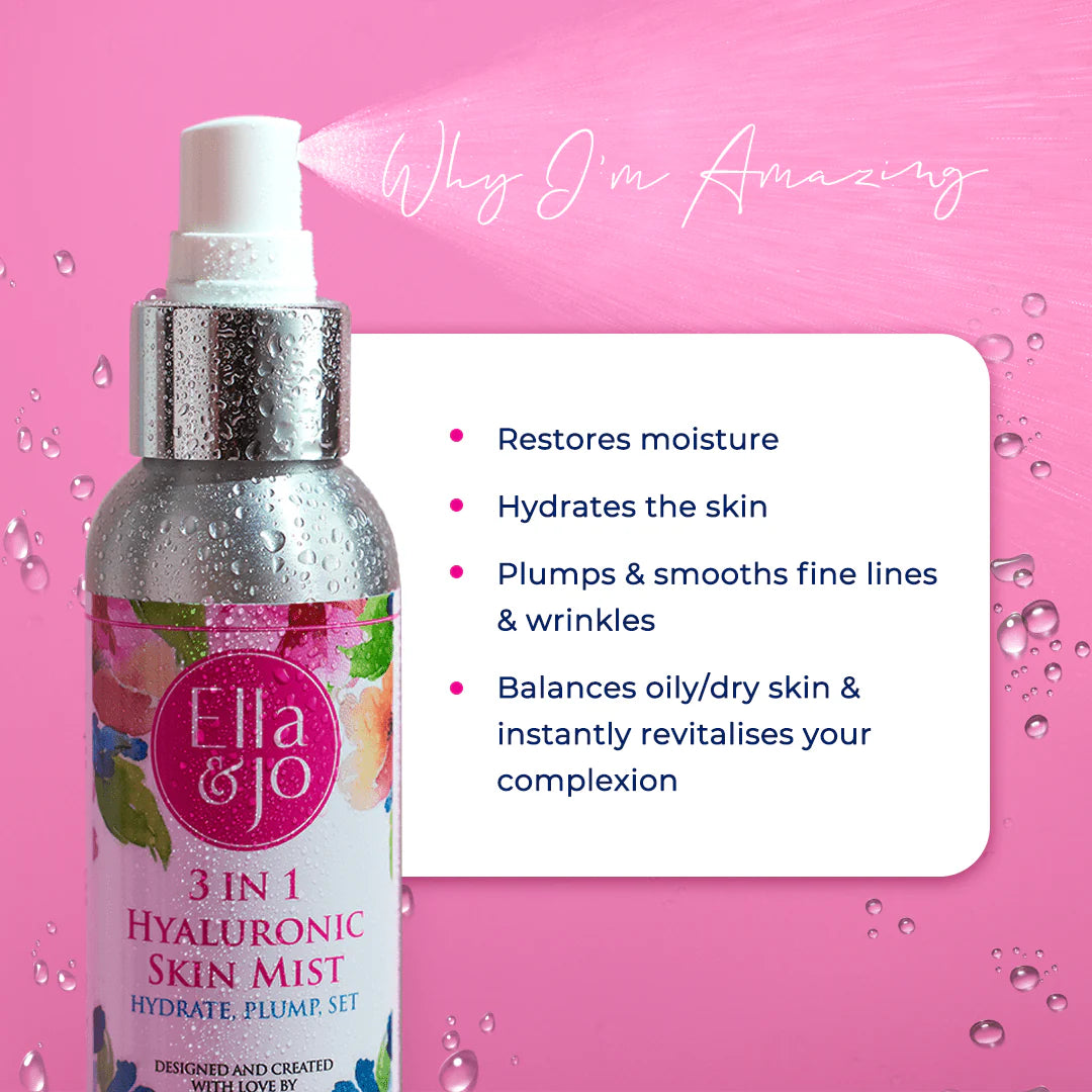 ELLA & JO 3 IN 1 HYALURONIC SKIN MIST | Ella and Jo| MIST | Chemco Pharmacy |