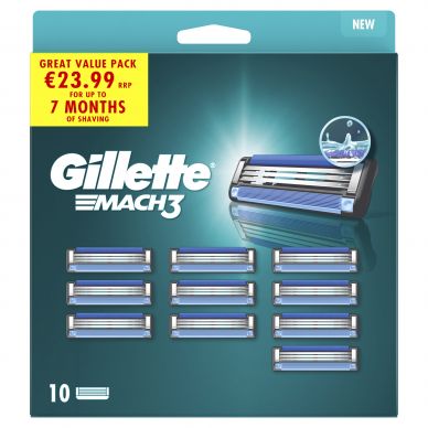 Gillette Mach3 Razor + 12 Blades