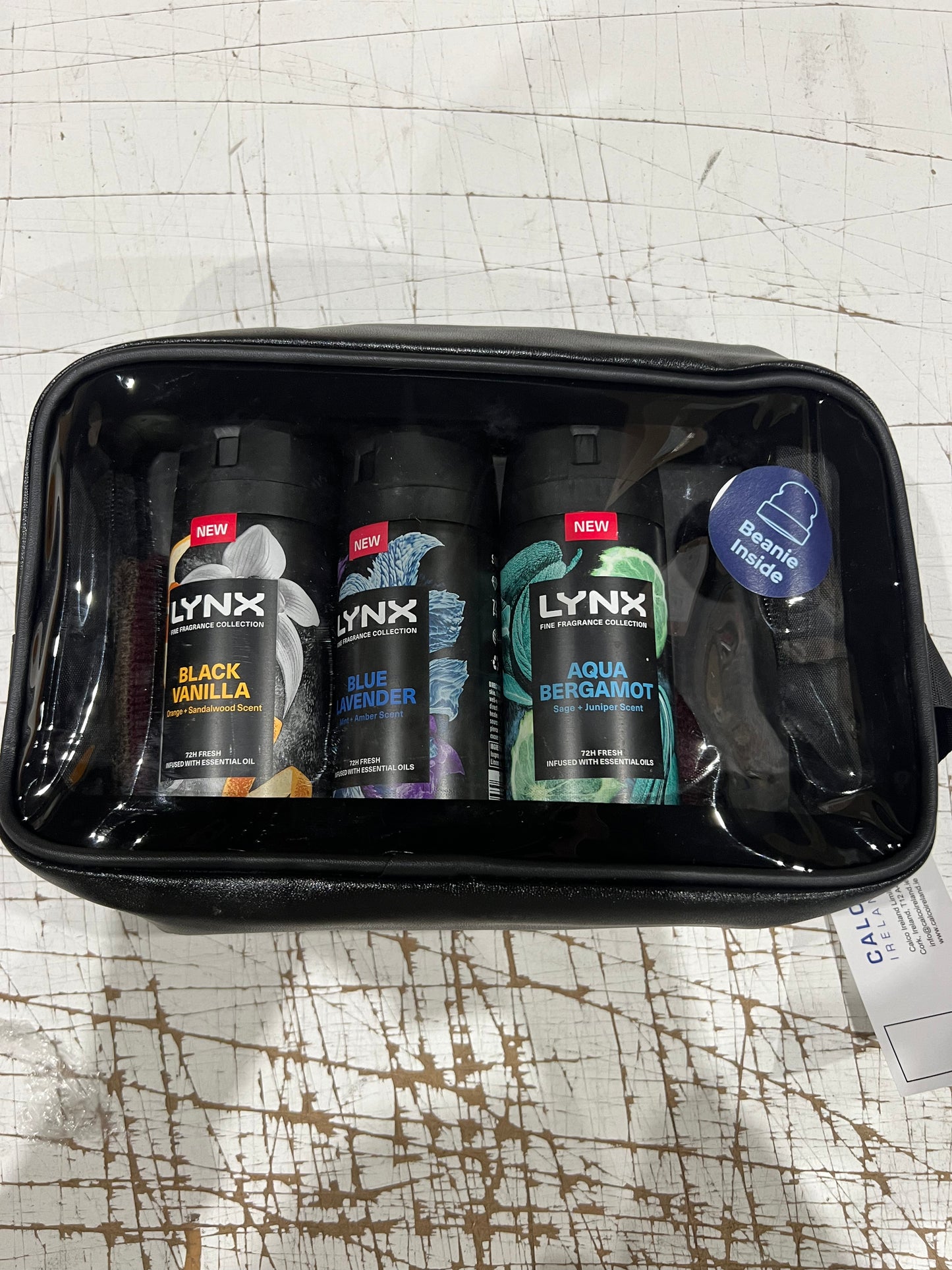 Lynx Deodorant Trio  Gift Set and Beanie Hat