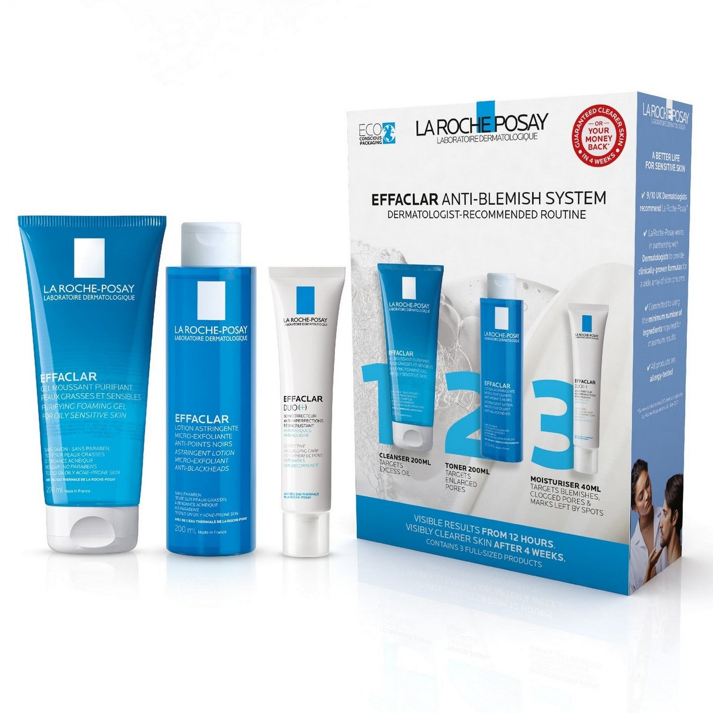 La Roche-Posay Effaclar Anti-Blemish System - Acne Treatment Kit