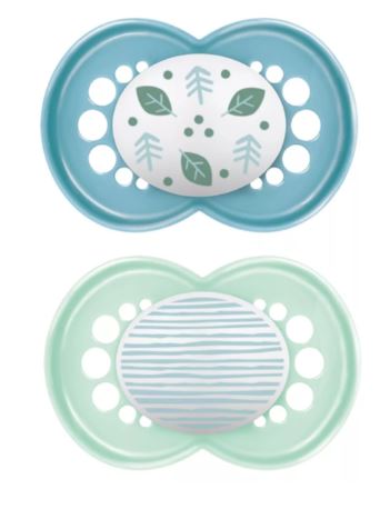 MAM Original Soother 6 MONTHS+ 2PK Blue