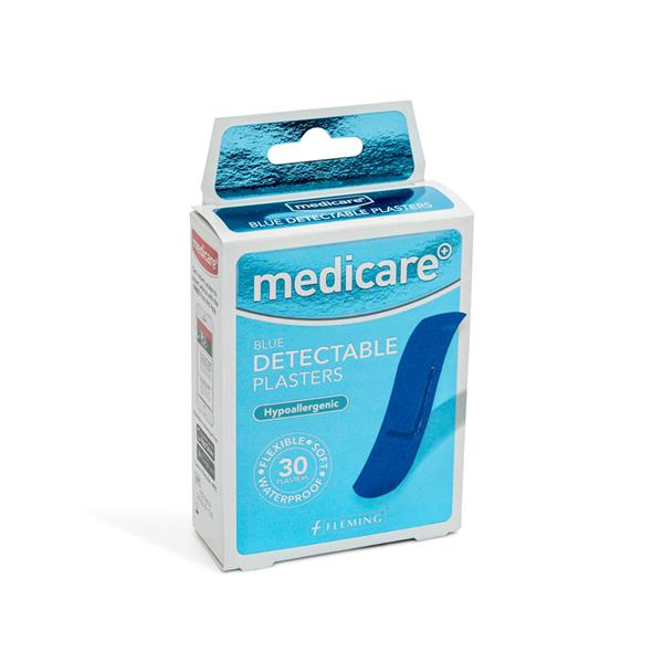 MEDICARE BLUE DETECTABLE PLASTERS 30PK