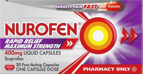 Nurofen Rapid Relief Maximum Strength Ibuprofen 400mg Liquid Capsules 20's