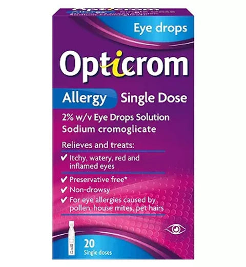 OPTICROM ALLERGY SINGLE DOSE 20