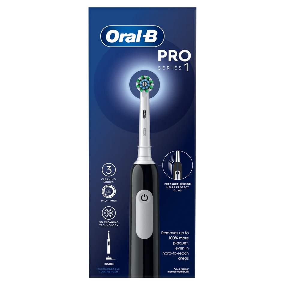 Oral B  Pro 1 Cross Action Black Electric Toothbrush