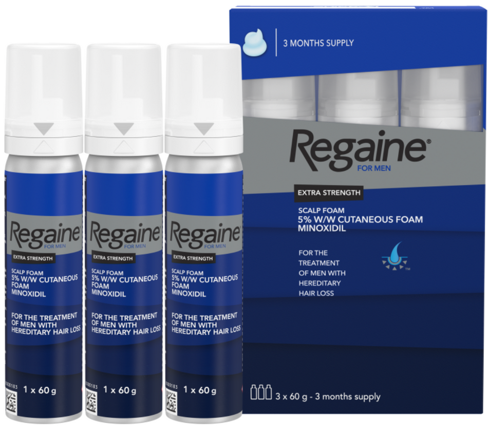 REGAINE FOR MEN EXTRA STRENGTH SOLUTION (3X60ML)