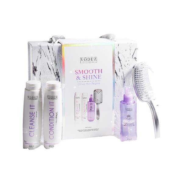 Voduz 'Smooth & Shine' Glossy Hair Regime Gift Set