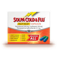 Solpa Cold & Flu Multi-Relief Capsules 16PK