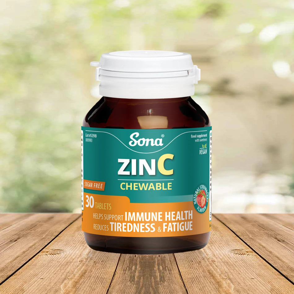 ZinC - Cold formula Chewable Zinc and Vitamin C  30 Tablets