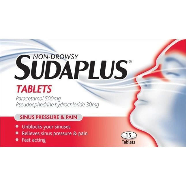 SUDAPLUS NON-DROWSY TABLETS 15PK