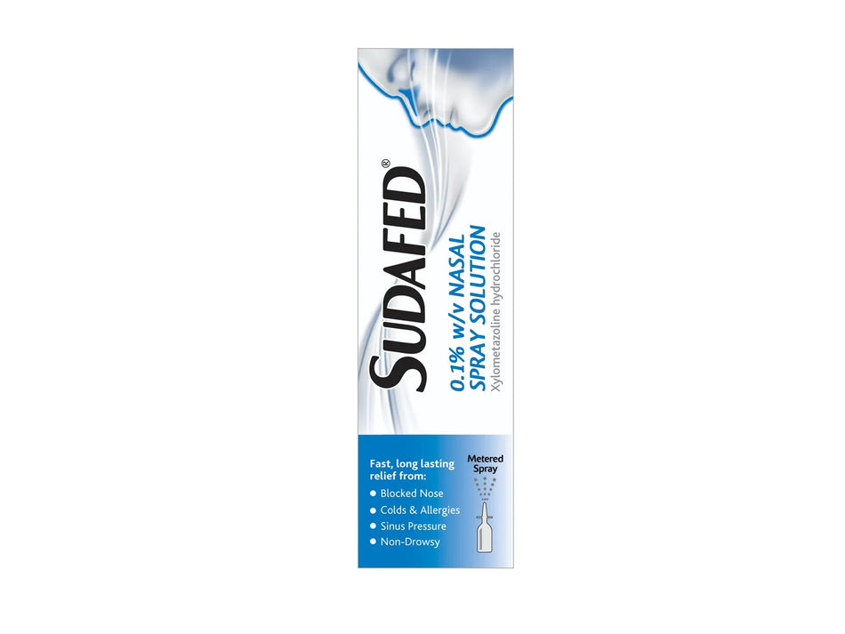 Sudafed Nasal Spray 0.1% Xylometazoline 15ml