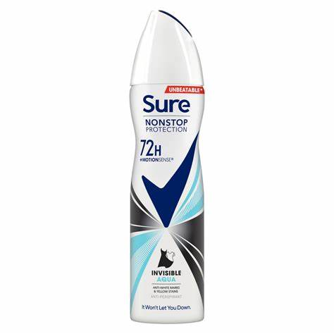 Sure For Women Anti-perspirant Invisible Aqua Non-Stop 150ML