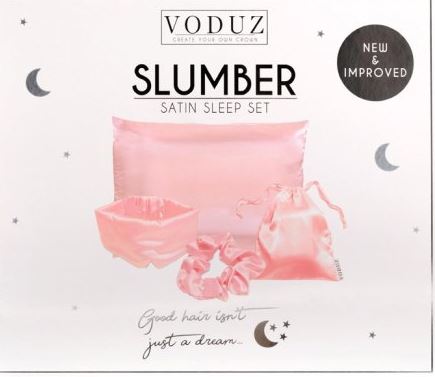 Voduz Slumber Satin Sleep Set - Blush Pink