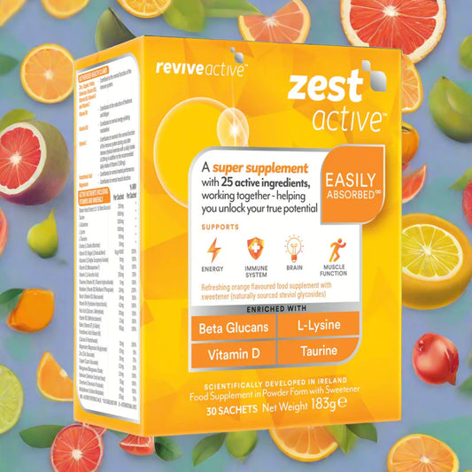 Revive Active Zest - Super Supplement for Energy, Immunity & Mental Clarity 30 Pack