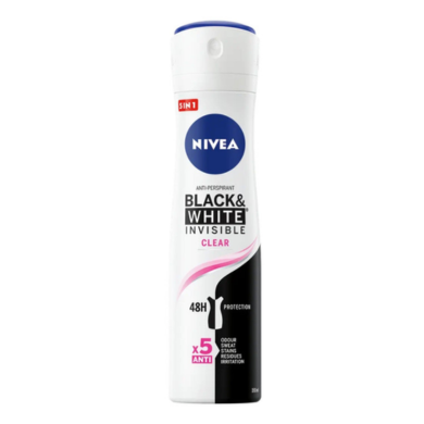 NIVEA TWIN DEO WOMEN B&W 2X150ML X6