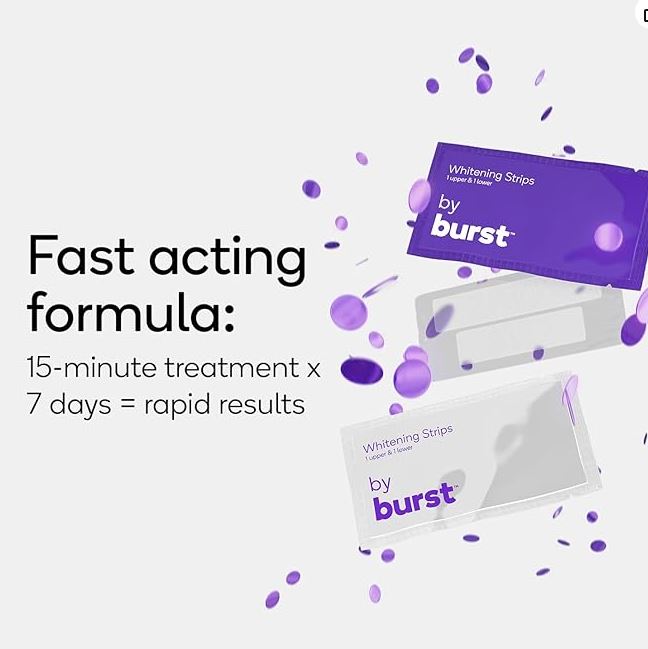 Burst ®, Non-Slip Whitening Strips (PAP) 10 Pack