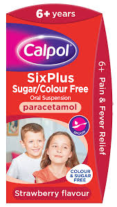 Calpol Six  Plus  Sugar  Free Strawberry 140ML