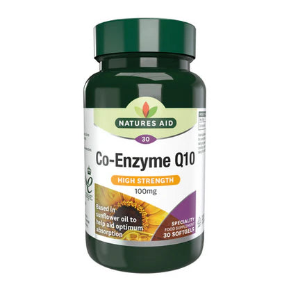 Natures Aid Co Enzyme Q 10 100mg 30 Pk  Soft gels