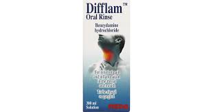 DIFFLAM ORAL RINSE 300ML Sore Mouth & Sore Throat Rinse