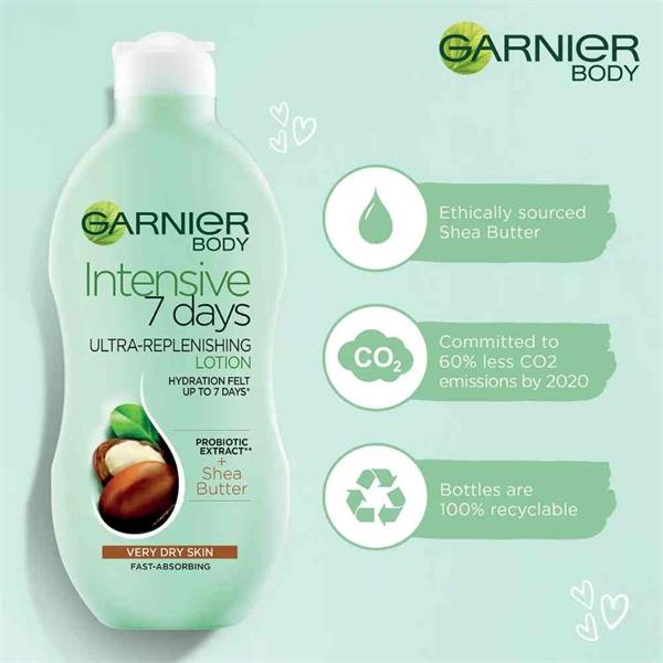 Garnier Intensive 7 Days Mango Probiotic Extract Body Lotion Dry Skin 400ml