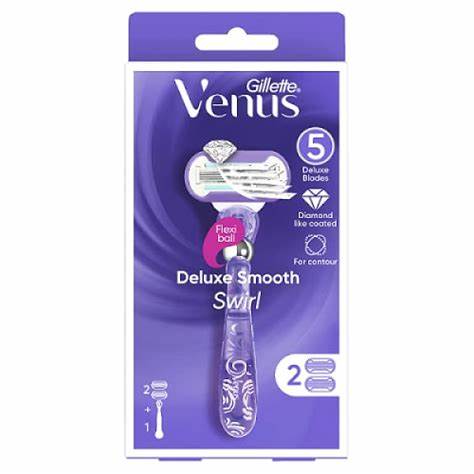 Gillette Venus Deluxe Smooth Swirl Razor Starter Pack