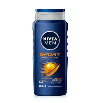 NIVEA MEN SHOWER GEL 400ML SPORT X6