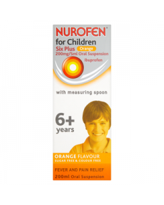 NUROFEN FOR CHILDREN SIX PLUS ORANGE 200ML