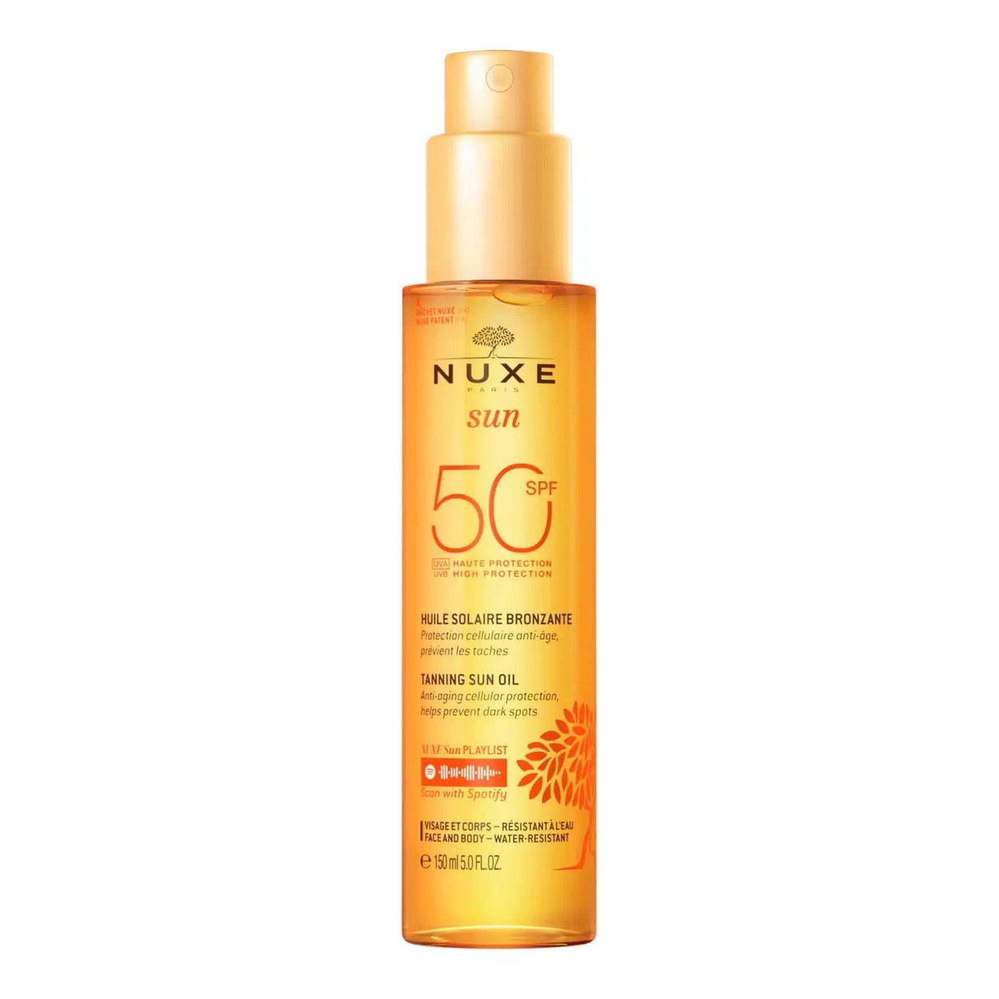 NUXE Sun Tanning Sun Oil SPF50 150ML