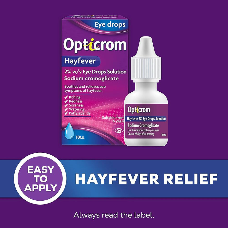 OPTICROM ALLERGY 2% EYE DROPS X 10ML