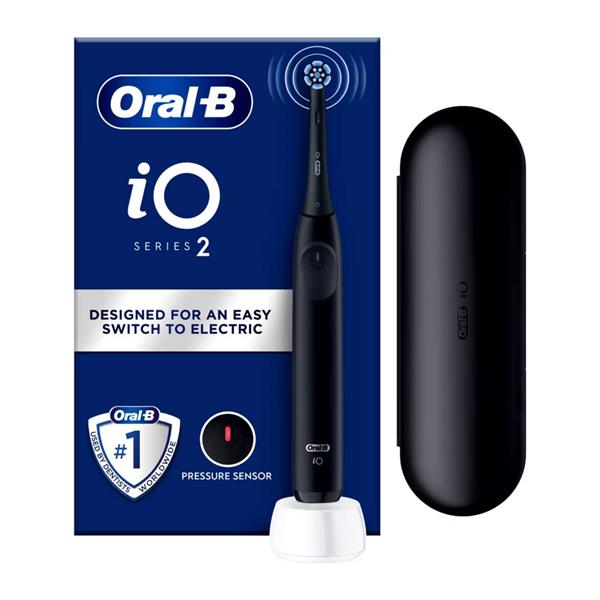 ORAL B i02 Series 2 Black  Electric Toothbrush- Whitening Edition