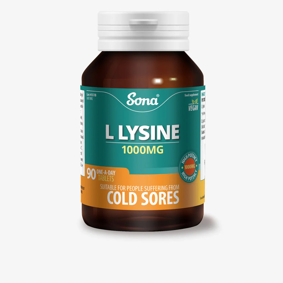 Sona L Lysine 1000mg - Lysine  45 One A Day Tablets