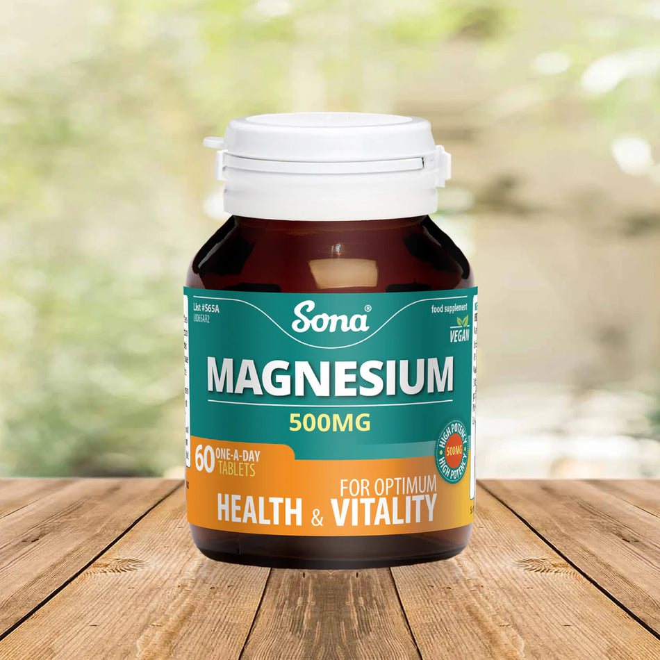 Sona Magnesium - 500mg Tablets 60 One A day Tablets