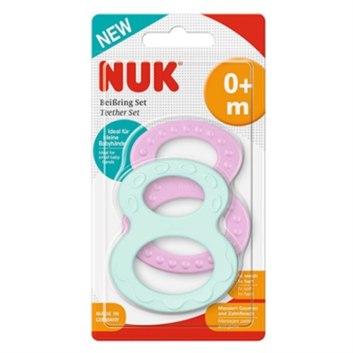 NUK TEETHING 8 RING 2PKX 5