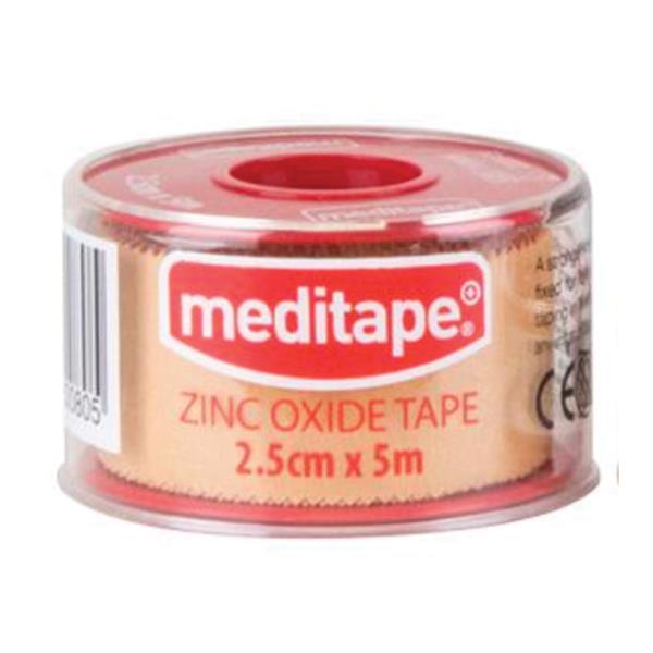 MEDITAPE STRETCH ZINC OXIDE TAPE 2.5X5M