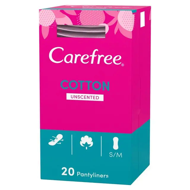 CAREFREE COTTON PANTYLINERS 20PK